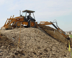 Backhoe with Extention
